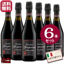 イタリア産 ランブルスコ グラスパロッサ セッコ （辛口 微発砲 赤ワイン）750ml ×【6本セット】 送料無料