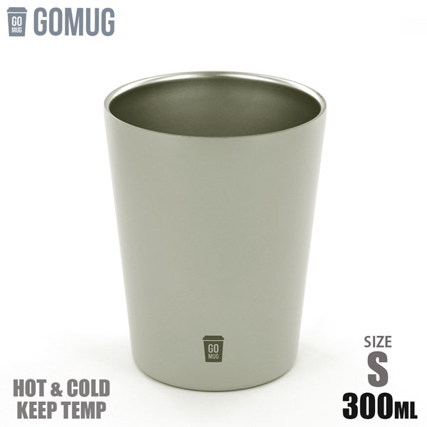 カフア GO MUG ゴーマグ S ベージュ 300ml 真空2重構造ステンレス保温マグ