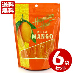 ハワイアンホースト ドライマンゴー 100g×6袋セット 送料無料