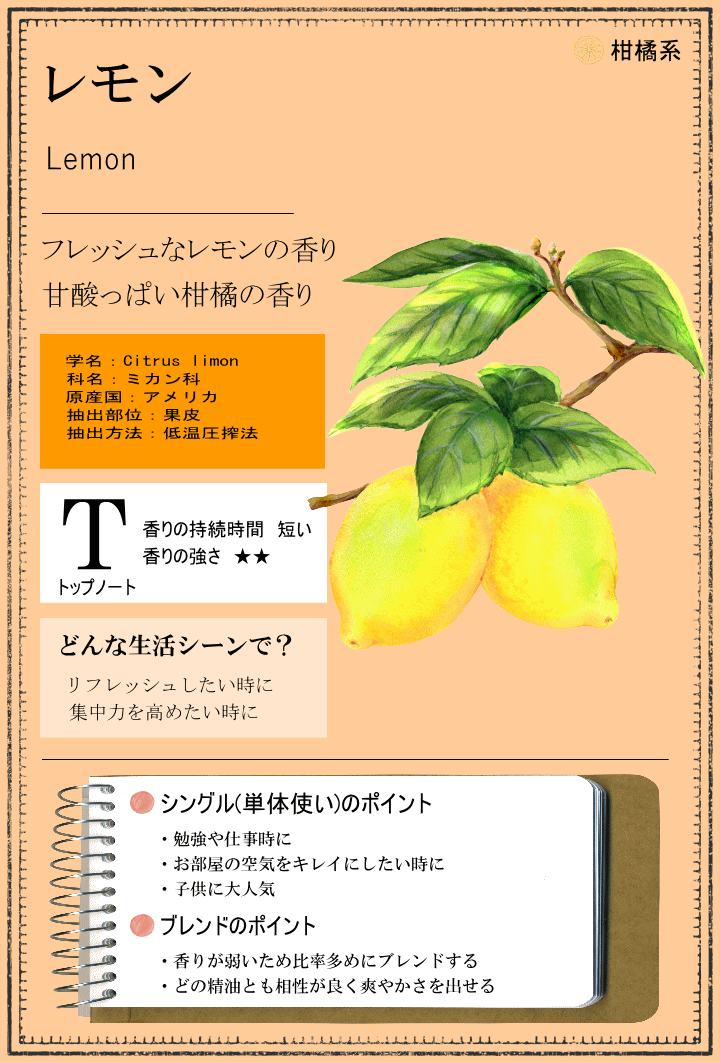 レモン (アロマオイル/エッセンシャルオイル/精油) レモン (アロマオイル/エッセンシャルオイル/精油)
