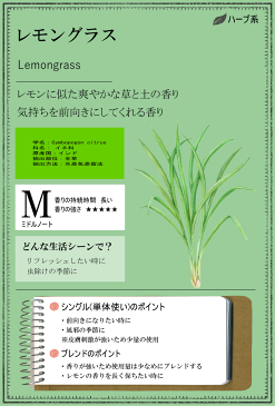 レモングラス 10ml レモングラスオイル アロマ アロマオイル エッセンシャルオイル 精油 【香りと暮らす】
