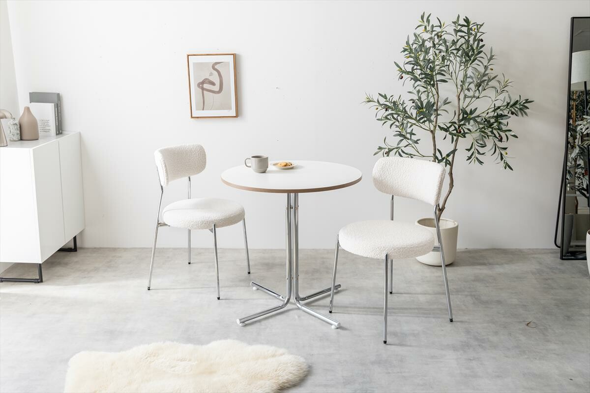 カフェテーブル 丸型 チェア 2脚 3点セット おしゃれ 可愛い