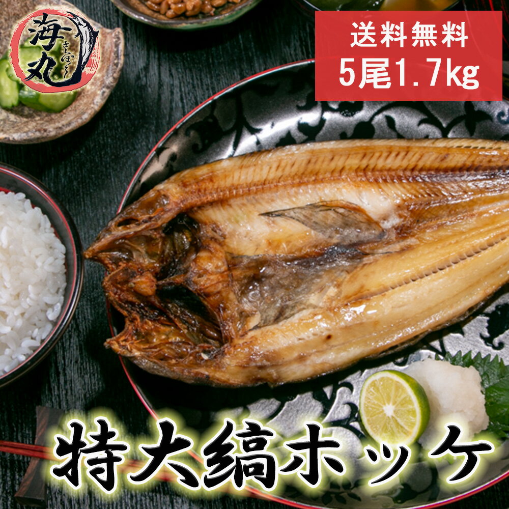 特大 縞ホッケ 縞ホッケ一夜干し 5枚 1.7kg 1枚真空加工 肉厚 脂のり 冷凍発送【送料無料】 父の日 北海道中央卸売直接仕入 自社加工 ほっけ ホッケ しまほっけ シマホッケ 贈答用 ギフト 熨斗…