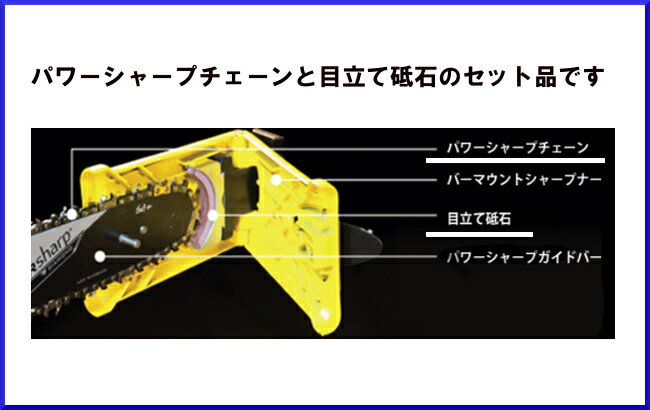 オレゴン製 パワーシャープ専用替刃 PS56 パワーシャープチェーン 砥石付き チェンソー