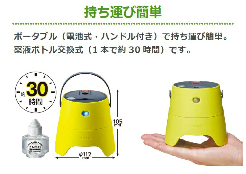 屋外用蚊よけSTRONTEC(ストロンテック)KA・KO・Iスターターパック