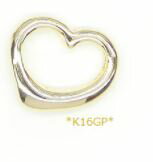 L&A アクセサリーパーツ オープンハート　K16GP【メール便対応】