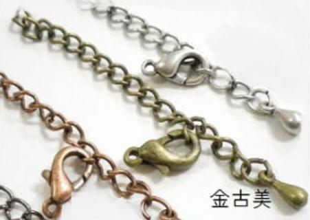 L&A アンティーク調 アクセサリーパーツ カニカン&アジャスターのセット K16GP(ゴールド)【メール便対応】