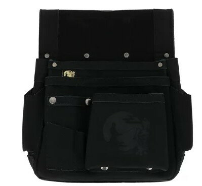 侍BLACK × 梟　釘袋　カッター差し付　SRBF-2　高儀　ツールバッグ　工具差し