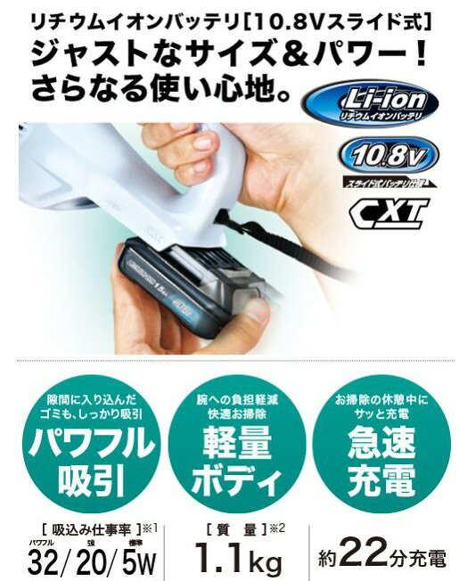 新生活応援セット！マキタ大人気クリーナーとファンのセット！今だけ紙パックおまけ付CL107FDSHW+CF101DZ　充電器・バッテリ付ですぐに使える　新生活　便利　必需品 tool4-diy-10006447 TOOL FOR Who DO DIY サンプル画像2