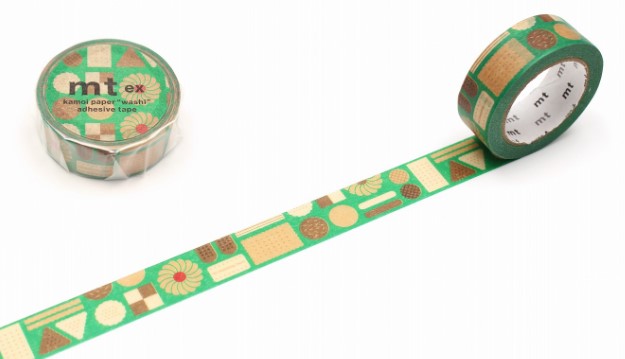 カモイ マスキングテープ mt ex 幾何学クッキー　MTEX1P217