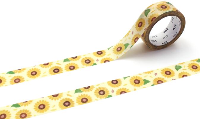 カモイ マスキングテープ mt × まるいちきゅう 向日葵 [MTMARU13]