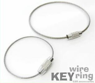 L&A ワイヤーリング キーリング Key wire ring　　【メール便対応商品】