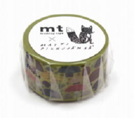 mt マスキングテープmt×マッティ・ピックヤムサ　きのこ　[MTMATT02］