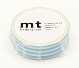 Rakuten - mt マスキングテープ 1P ボーダー・アイス[MT01D384R]