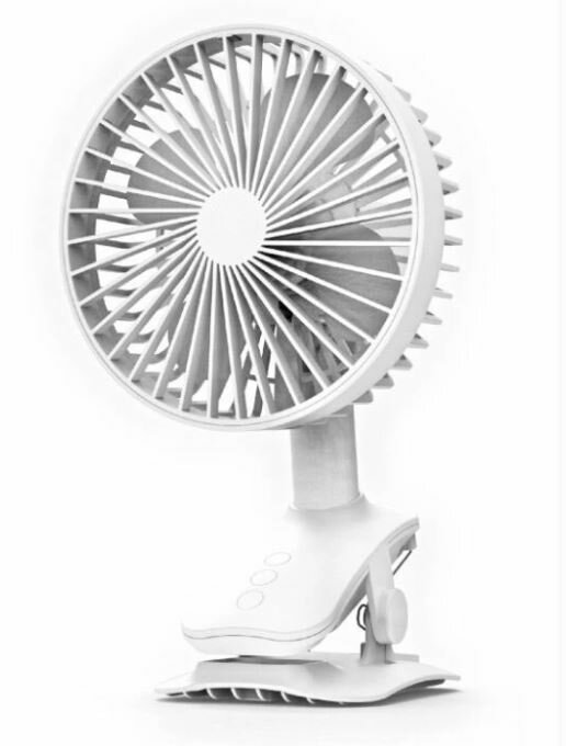 Rakuten - 矢田電気　USB扇風機　首振機能付き　クリップファン　卓上扇風機　YD-CF01ファン　デスク　ギフト　コンパクト