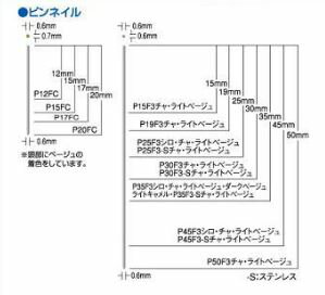 マックス ピンネイル・0.6mm P30F3チャ ※足長30mm・3.000本入