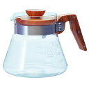 【8/4(金)〜8/11(月)限定 確率1/2で最大100%Pバック】HARIO ハリオ コーヒーサーバー 600ml オリーブウッド VCWN-60-OV【耐...