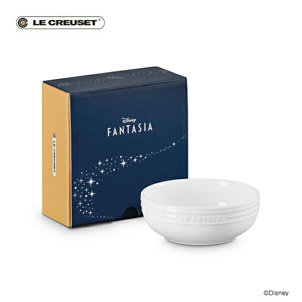 LE CREUSET ル・クルーゼ ファンタジア / レジェ・ディッシュ 13cm ホワイト 80038130100030【ルクルーゼ ディズニー ミッキー 魔法使いミッキーマウス ストーンウェア 食器 耐熱 取り皿 サラダボウル デザート皿 キッチン 人気 ギフト】のサムネイル