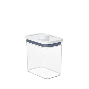 ● 【最新モデル】 OXO オクソー ポップコンテナ2 POP2 レクタングル ショート (フタタイプ:B)11234600 保存容器 【密閉 密閉容器 ストッカー スリム プラスチック 調味料入れ スタッキング キッチン おしゃれ インスタ映え 人気 ギフト プレゼントとして】