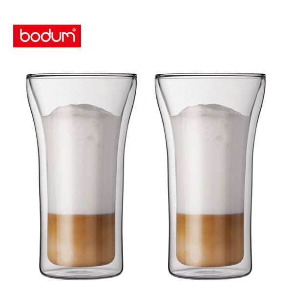 Bodumのダブルウォールグラス 【5/15(水)限定 確率1/2で最大100%Pバック】bodum ボダム ASSAM アッサム ダブルウォールグラス 0.4L （2個セット） 4547-10 【キッチン ギフト プレゼント】