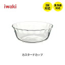 【店内まとめ買いで最大P10倍！】 iwaki イワキ カスタードカップ 430ml BC465【耐熱ガラス 小皿 テーブルウェア シンプル デザイン 北欧 デザート キッチン おしゃれ 人気 ギフト プレゼント】