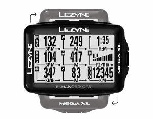 LEZYNE レザイン　MEGA XL GPS【サイクルコンピュータ】【USB充電】【自転車】【日本国内正規販売モデル】【スマートフォン連動】【ナビゲーション】