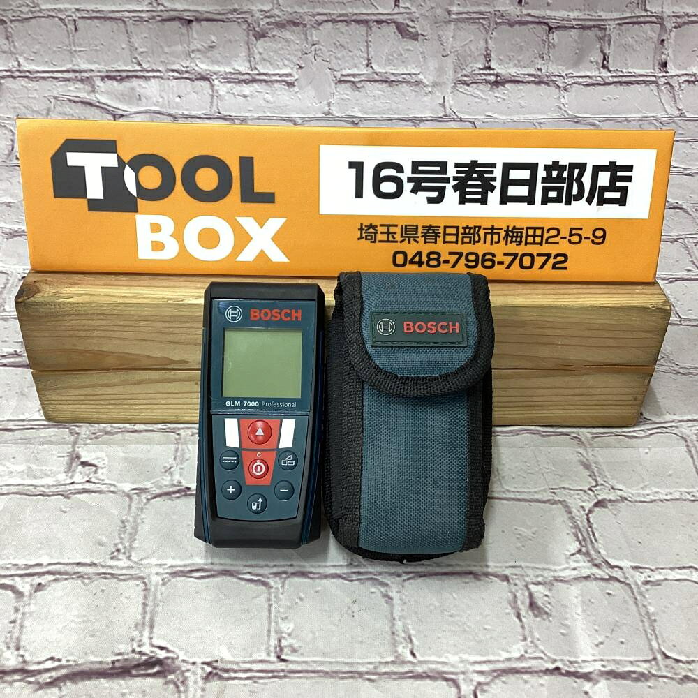 ご覧いただきありがとうございます BOSCH/ボッシュ GLM7000 レーザー距離計です 状態：中古品 通電のみ確認済みです ※中古品の為、精度が不明です ※校正等は行っておりませんのでご注意下さい ・写真に写っているものが全てです ・傷や汚れがありますので写真でご確認ください 店頭併売につき、品切れの際はご了承くださいご覧いただきありがとうございます BOSCH/ボッシュ GLM7000 レーザー距離計です 状態：中古品 通電のみ確認済みです ※中古品の為、精度が不明です ※校正等は行っておりませんのでご注意下さい ・写真に写っているものが全てです ・傷や汚れがありますので写真でご確認ください 店頭併売につき、品切れの際はご了承ください