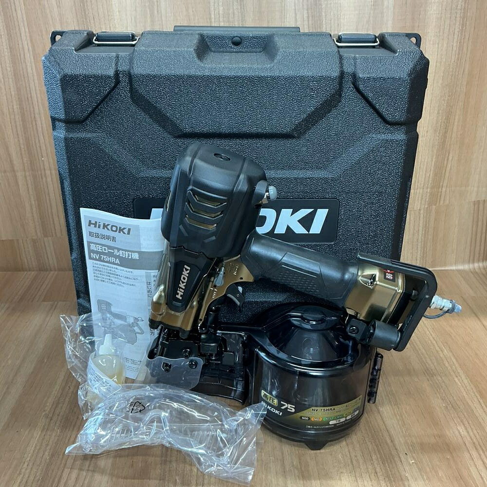 【中古】【未使用】【限定セール！】HiKOKI/ハイコーキ 75mm高圧釘打機 パワ－切替...