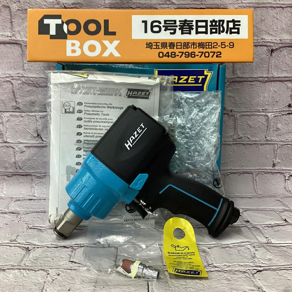 ご覧いただきありがとうございます HAZET/ハゼット 9013M エアインパクトレンチ (13)です 状態：未使用・長期保管品 商品の検品、写真撮影の為開封しています ※在庫複数の為、写真は代表のものを掲載しています。 ※代表写真を掲載の為、傷や汚れの程度が若干違う場合がございます、ご了承ください。 ・最大緩めトルク: 1890 Nm ・差込角: 20 mm (3/4インチ) ・未使用品の為、動作確認を行っていません ・商品は付属品含め、写真に写っているものが全てです ※未使用品ですが長期保管品の為、細かい傷や汚れがありますので写真でご確認ください 店頭併売につき、品切れの際はご了承ください ※商品到着より7日間の初期保証がございます。ご安心してご検討下さい ※高額品につき必ず商品到着後の動作確認を上記の期間内にお願いいたします ※当社はTOOLBOXは株式会社セキチューの運営する中古工具販売店です ※【古物商許可証】 群馬県公安委員会許可 第421032022078号ご覧いただきありがとうございます HAZET/ハゼット 9013M エアインパクトレンチ (13)です 状態：未使用・長期保管品 商品の検品、写真撮影の為開封しています ※在庫複数の為、写真は代表のものを掲載しています。 ※代表写真を掲載の為、傷や汚れの程度が若干違う場合がございます、ご了承ください。 ・最大緩めトルク: 1890 Nm ・差込角: 20 mm (3/4インチ) ・未使用品の為、動作確認を行っていません ・商品は付属品含め、写真に写っているものが全てです ※未使用品ですが長期保管品の為、細かい傷や汚れがありますので写真でご確認ください 店頭併売につき、品切れの際はご了承ください ※商品到着より7日間の初期保証がございます。ご安心してご検討下さい ※高額品につき必ず商品到着後の動作確認を上記の期間内にお願いいたします ※当社はTOOLBOXは株式会社セキチューの運営する中古工具販売店です ※【古物商許可証】 群馬県公安委員会許可 第421032022078号