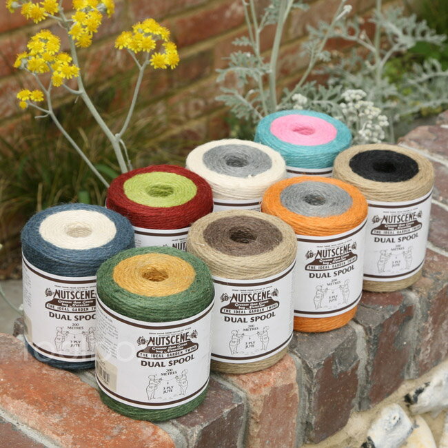NUTSCENE社麻ひも「Dual Spools」(麻ひも2色巻き）