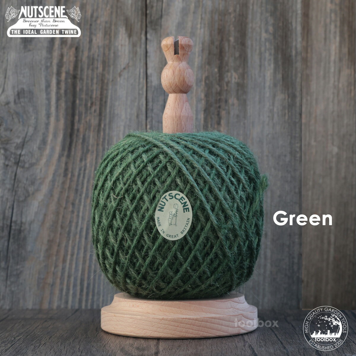 【英国 NUTSCENE ナッツシーン】麻ひもスタンド（麻ひもホルダー）「Twine Holder dispenser with cutt..