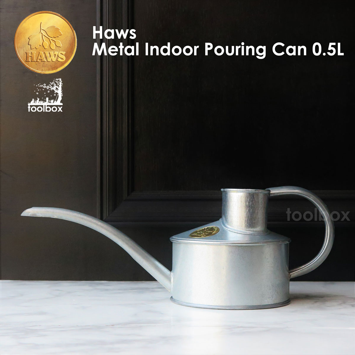 【日本輸入正規代理店品】【Haws ホーズ メタルインドア ポーリングカン 亜鉛メッキ 約0.5L】Metal Indoor Pouring Can 0.5L ジョーロ ジョロ ジョウロ 水差し 水やり おしゃれ インテリア ガルバナイズ 送料無料【沖縄・離島配送不可】のサムネイル