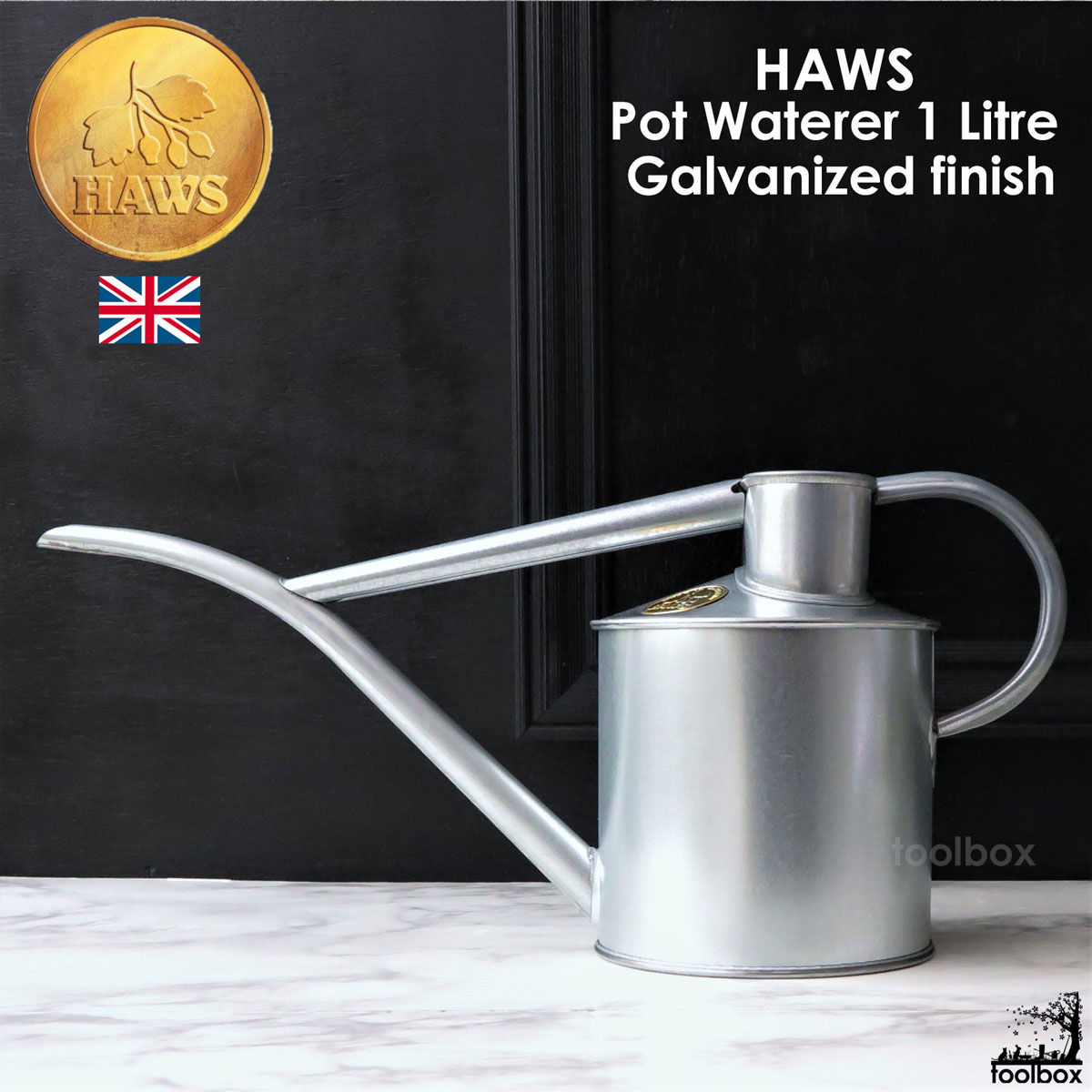 【日本輸入正規代理店品】【Haws ホーズ メタルインドアカン 亜鉛メッキ 1.0L】Metal I ...