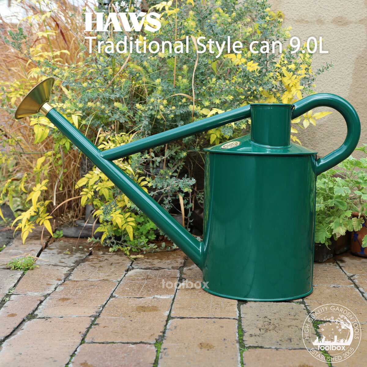 【日本輸入正規代理店品】【英国 Haws ホーズ トラディショナル スタイルカン9L グ...