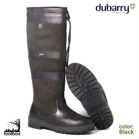 Dubarry（デュバリー）カントリーブーツ正規輸入代理店品【Galway(ゴールウェイ)・カラー：ブラック】ゴアテックス 本革 防水 ブーツ 長靴 レインシューズ 雨靴 ガーデニング 蒸れない アイルランド 英国 イギリス チェルシーフラワーショー