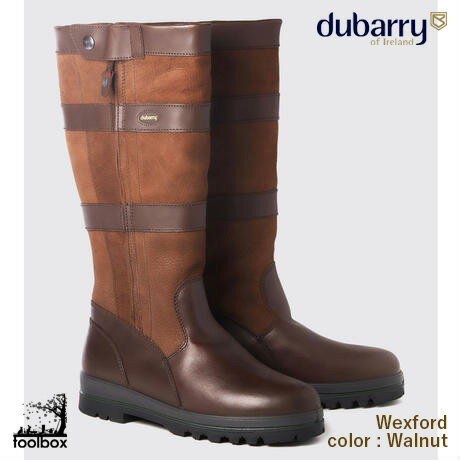 Dubarry（デュバリー）カントリーブーツ正規輸入代理店品【Wexford(ウェクスフォード)・カラー：ウォルナット】ロングブーツ ゴアテックス 本革 防水 ブーツ 長靴 レインシューズ 雨靴 蒸れない アイルランド 英国 イギリス チェルシーフラワーショー