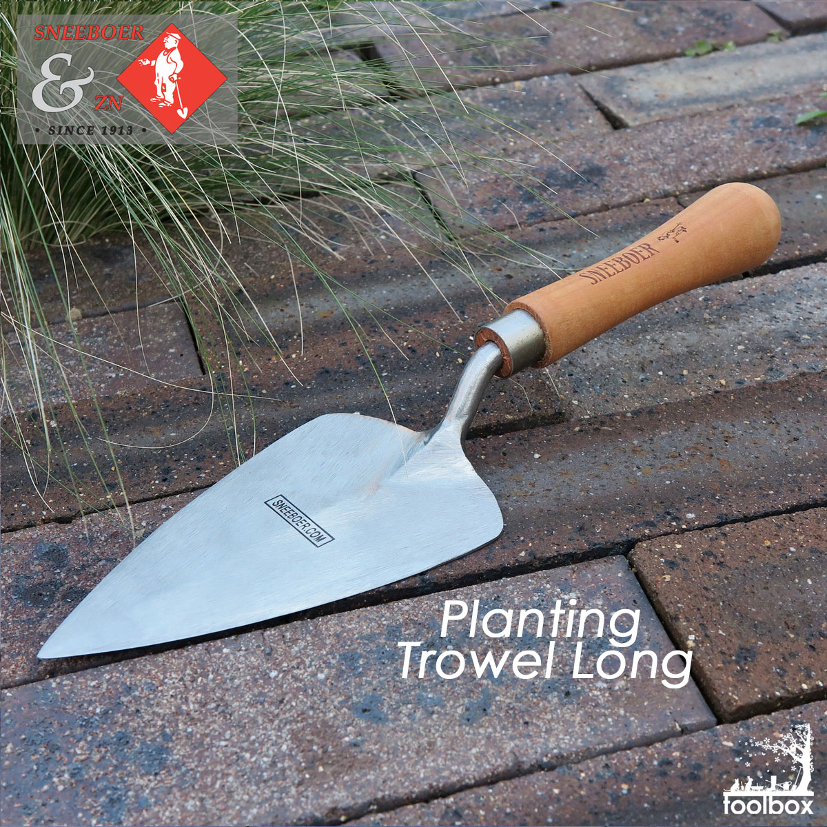 【オランダ王室御用達】【Sneeboer スネーブール 植栽ごて Transplanting Trowel long 4008-140249】球根 植栽 植込み おしゃれ ガーデンツール 上質 高品質 園芸用品　ギフト対応