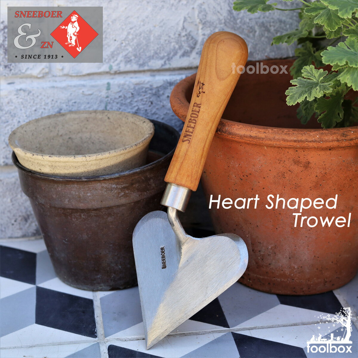 【オランダ王室御用達】【Sneeboer スネーブール 鍛造ステンレス ハート型スコップ Heart shaped trowel】