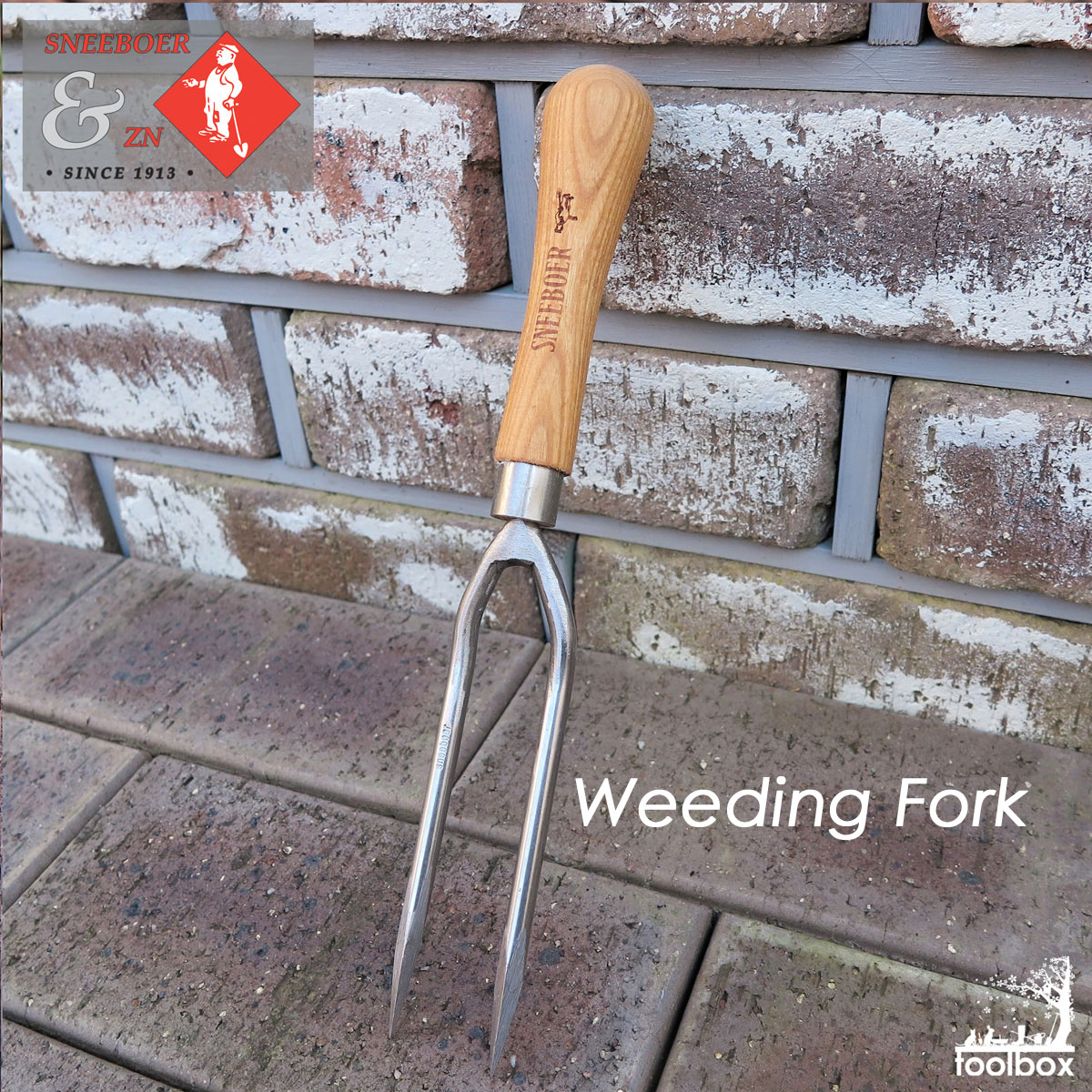 【オランダ王室御用達】【Sneeboer スネーブール 鍛造ステンレス ウィーディングフォーク2爪/Weeding Fork 8608-140249】おしゃれ 上質 高品質 園芸用品 雑草取り 土起こし ガーデンツール ギフト対応 園芸用品