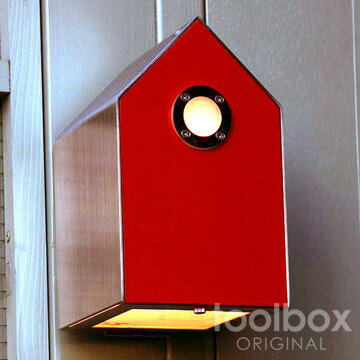 birdhouse light / バードハウスライト（レッド）屋外照明 外灯 玄関灯