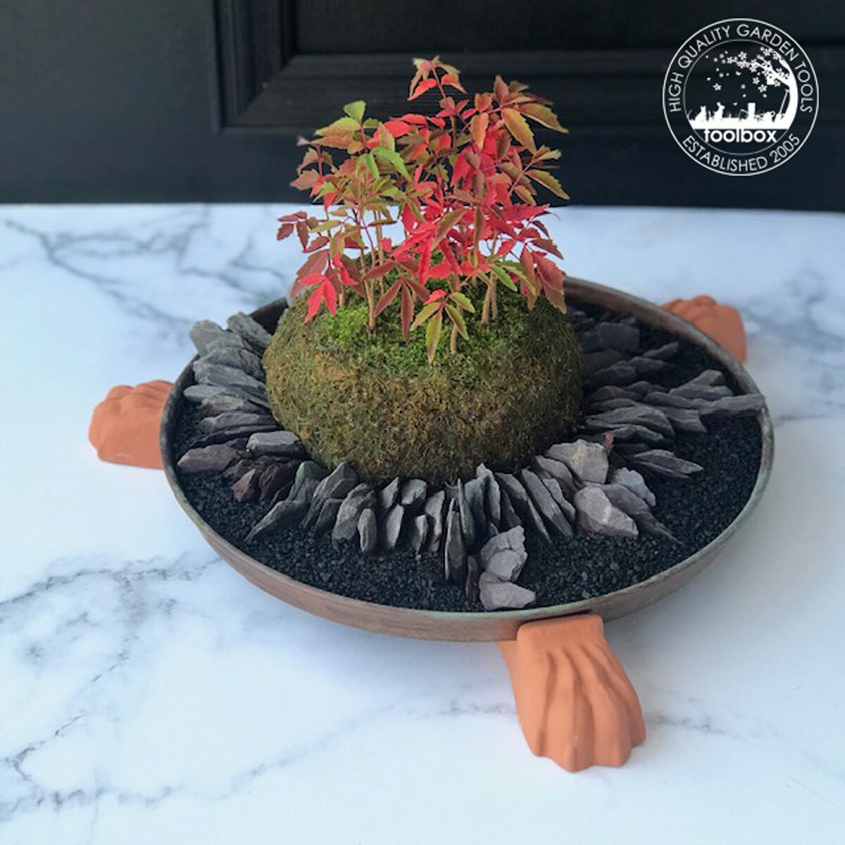 【直輸入 3個セット 英国（イギリス）製 テラコッタライオンの蹄型 ポットフィート「Lions Paw Pot Feet」】かわいい ライオンポー ポットフット 足台 鉢置き 鉢足 鉢台