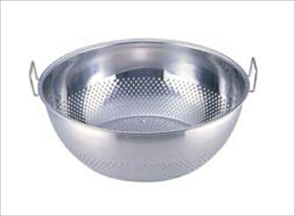 UK18－8パンチング手付浅型ザル [ 37．5 ][ 9-0264-0903 ] AAS1203