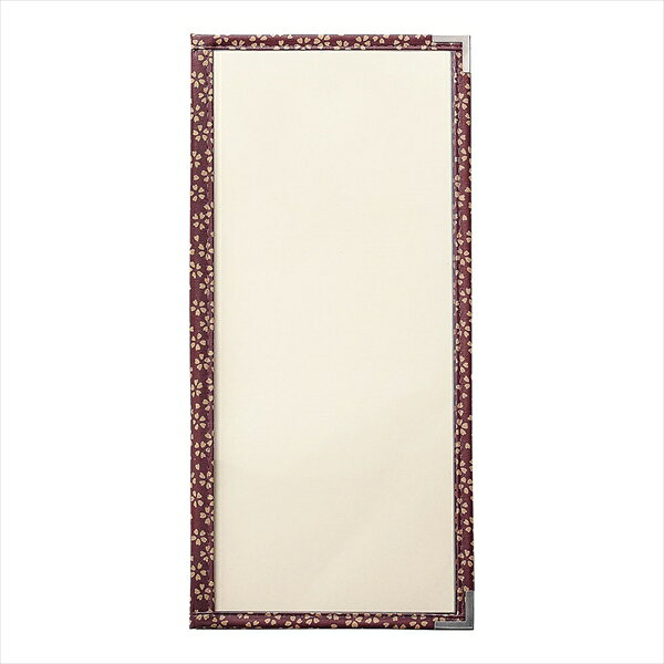 PP布地クリアテーピングメニューブック [ 桜柄PTA－41S赤 ][ 9-2049-0202 ] PMB0202