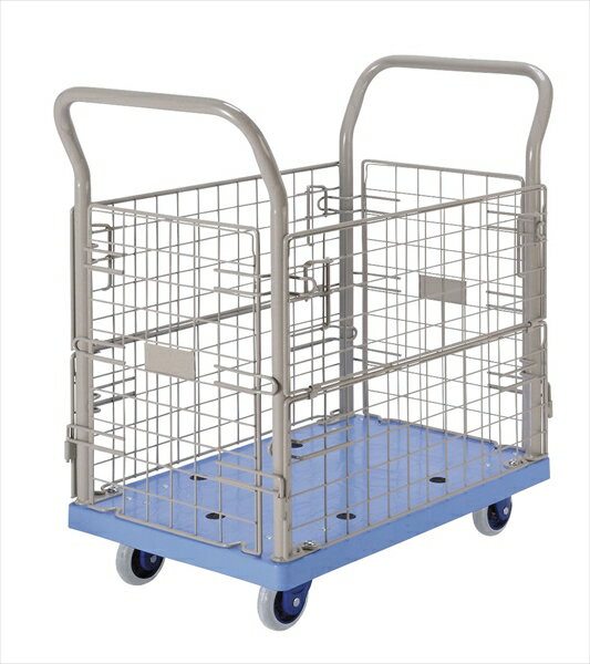 直送品■環境静音金網付樹脂台車 [ NP−107GS ] HDI8401