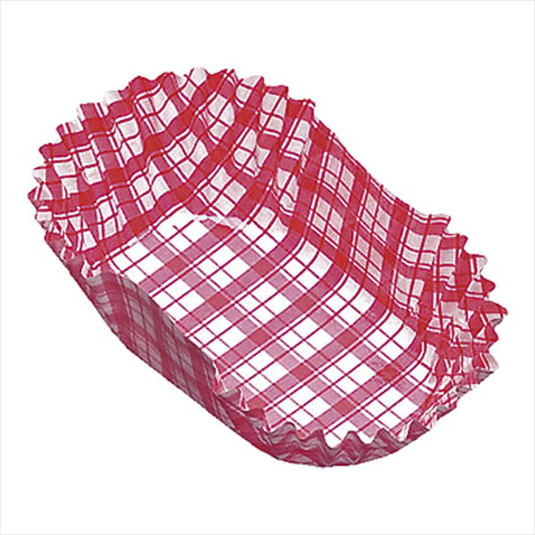 紙カップココケース小判型（500枚入） [ 9号赤 ][ 9-1565-1508 ] XAZ3808