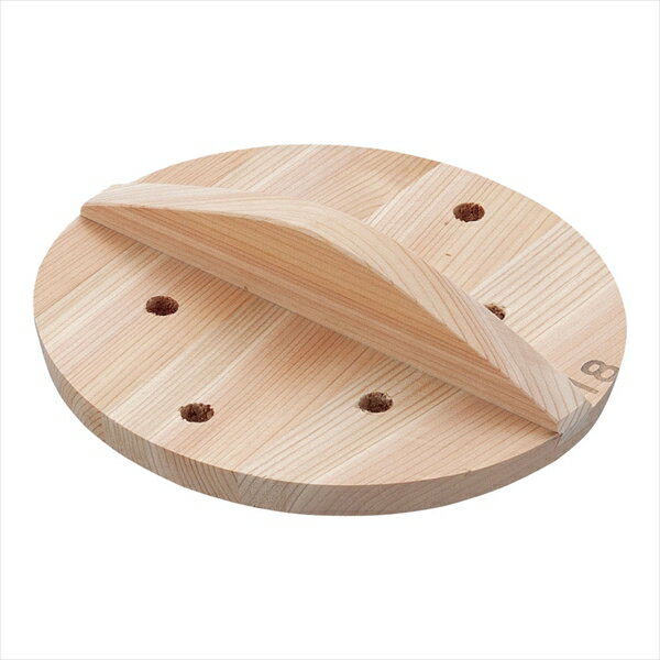 SA厚手サワラ穴明木蓋 [ 18cm ][ 9-0039-1002 ] AKB08018
