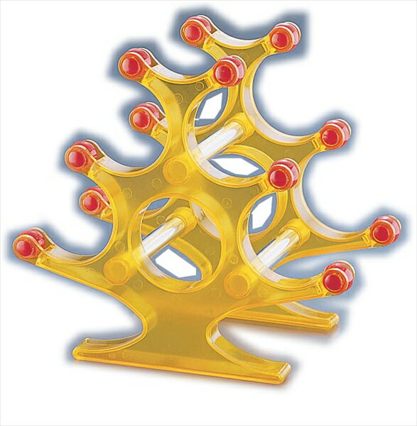 アクリルカラーワインラック5ボトル [ WNBR－Tオレンジ ][ 9-1940-0801 ] PLT131