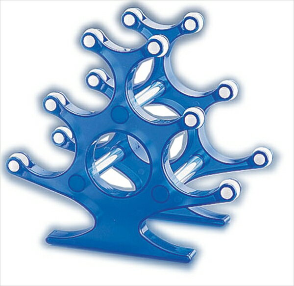 アクリルカラーワインラック5ボトル [ WNBR－Tブルー ][ 9-1940-0802 ] PLT132