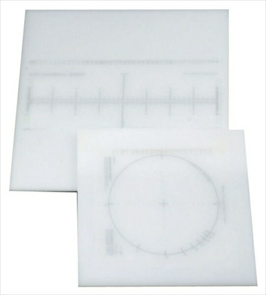 山県化学 積層プラスチック目盛り付きまな板 [ 中 ] AMNE402