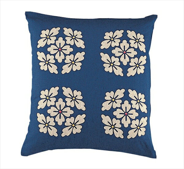 直送品■綿座布団ITよつ葉202青 [ 550×510セット ] UZB9301